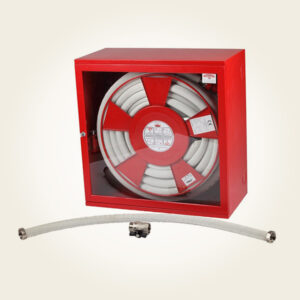 Cutie de hidrant cu furtun semirigid D33, complet echipata